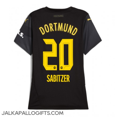 Borussia Dortmund Marcel Sabitzer #20 Vieraspaita Naiset 2024-25 Lyhythihainen